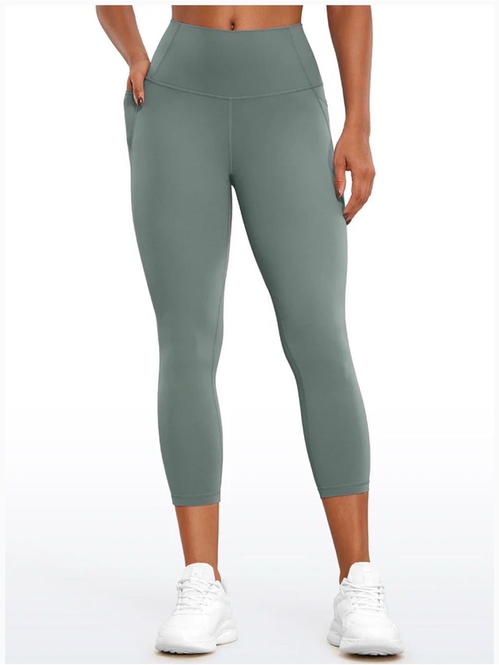 Nwt. Spyder sage green capris with phone pockets